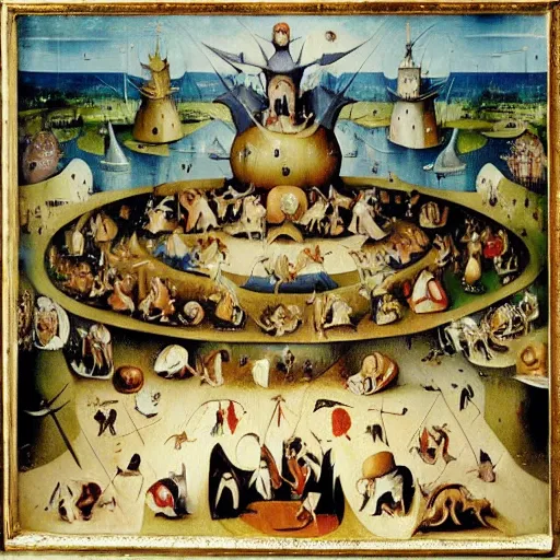 Prompt: 3 d hieronymus bosch paintings