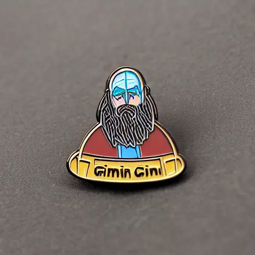 Image similar to gimli enamel pin