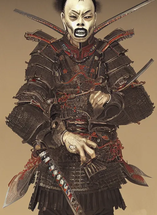 Prompt: digital _ painting _ of _ shinigami japanese samurai _ by _ filipe _ pagliuso _ and _ justin _ gerard _ symmetric _ fantasy _ highly _ detailed _ realistic _ intricate _ port