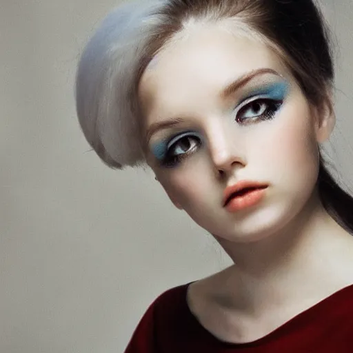 Madelaine Petsch Makeup: Black Eyeshadow, Gray Eyeshadow & Nude Lipstick