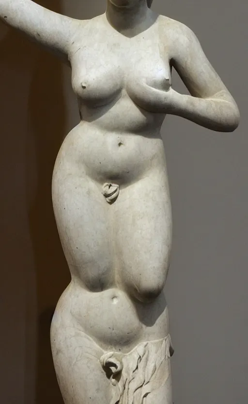 Prompt: photo of la venus of milo sculpture