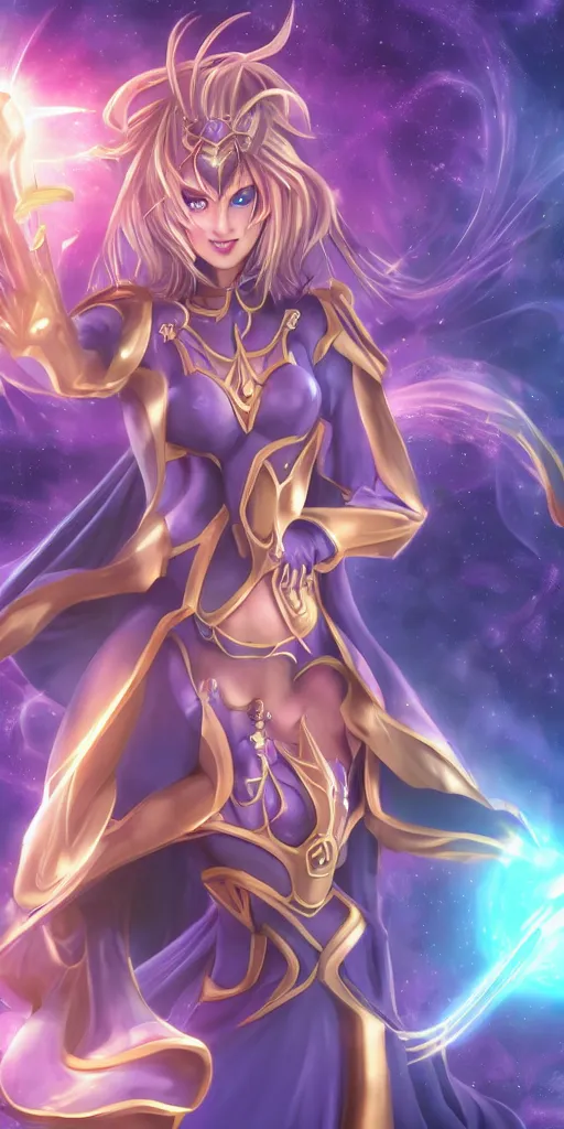 Image similar to beautiful dark magician girl, full body, mystical, ultra detailed, 4k