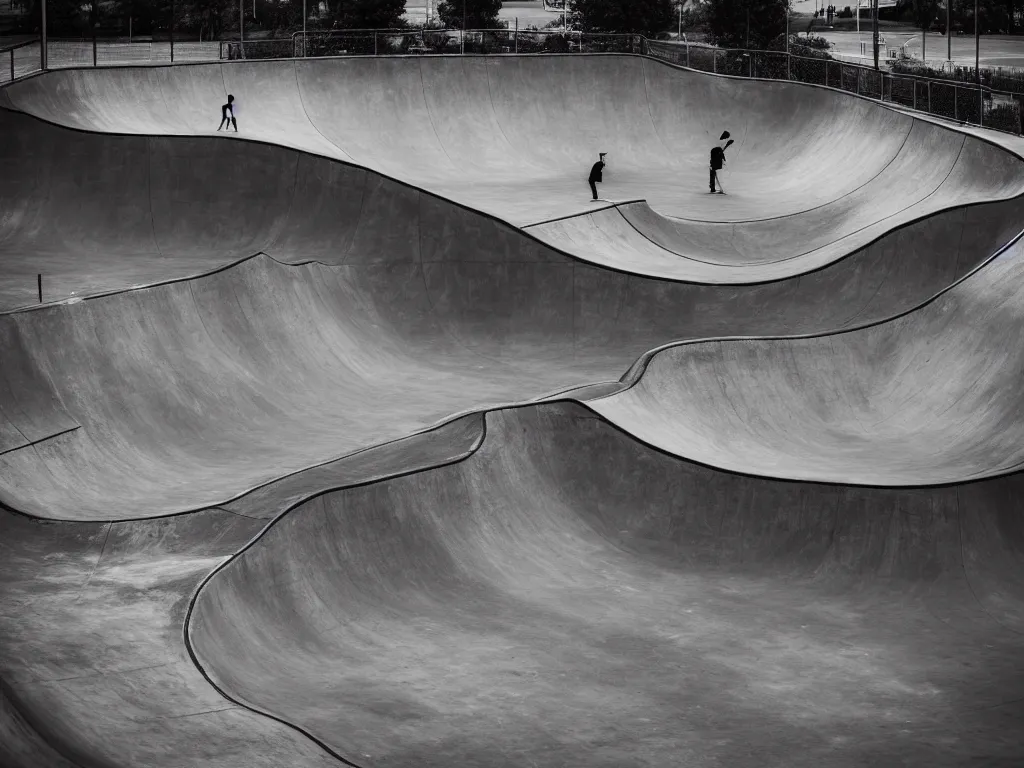 Image similar to skate park, photography, highly detailed