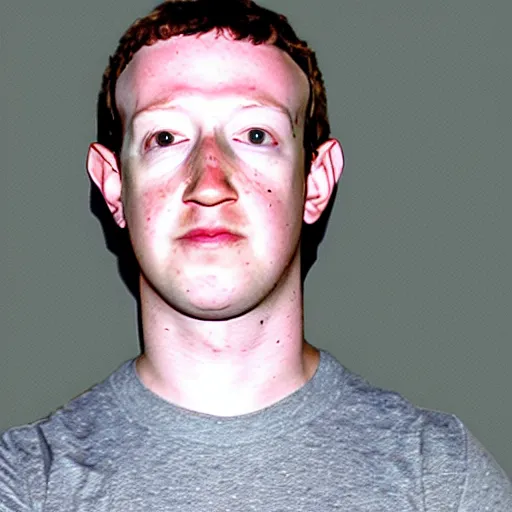 Prompt: prison mugshot of mark zuckerberg