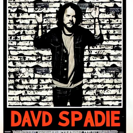 Image similar to david - spade poster by shepard fairey