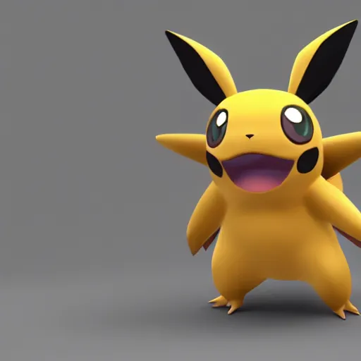 Image similar to pokemon that doesn't exist, 3 d rendered