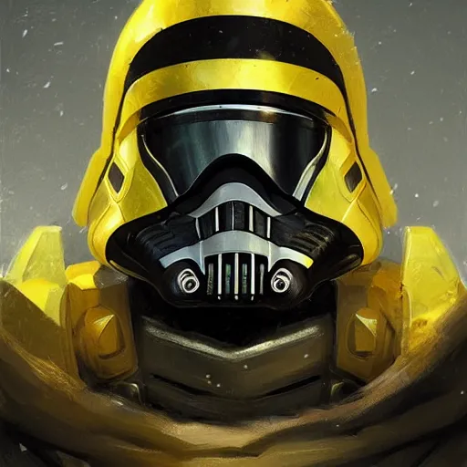 Image similar to portrait of a man by greg rutkowski, a soldier of the eternal sith empire, wearing a black and yellow tactical gear, star wars expanded universe, highly detailed portrait, digital painting, artstation, concept art, smooth, sharp foccus ilustration, artstation hq