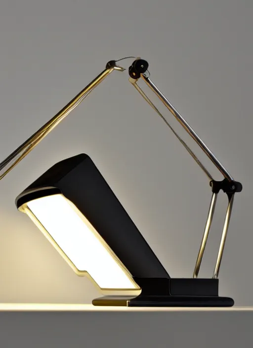 Image similar to a desk light designed by charles eames