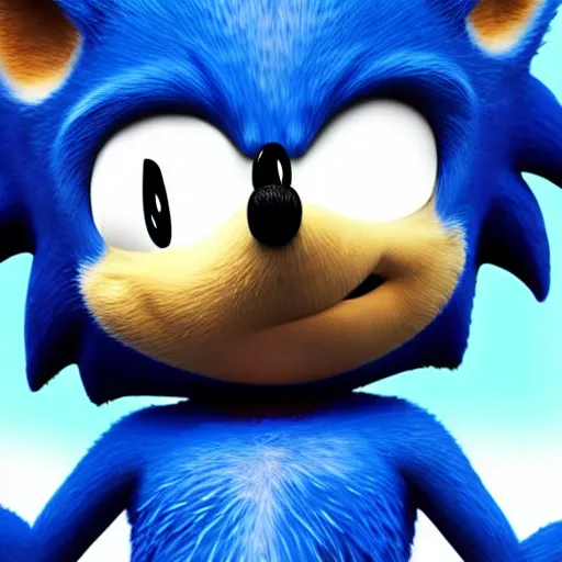 Prompt: sonic as a real hedgehog. photorealistic. realistic. detailed. hyperrealistic