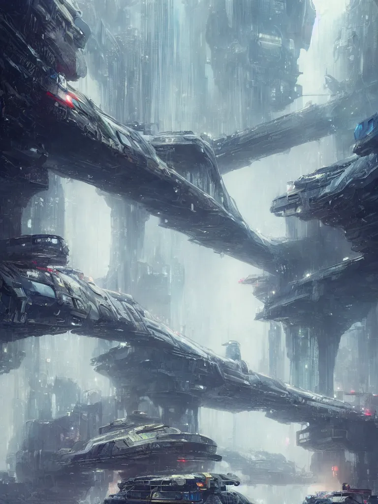 Prompt: concept art of an enormous bridge leading into a gigantic sci - fi white dome, grimy, gritty, blade runner 2 0 4 9, trending on artstation, award winning painting, cgi, art by john berkey and anton fadeev and john howe and simon stalenhag