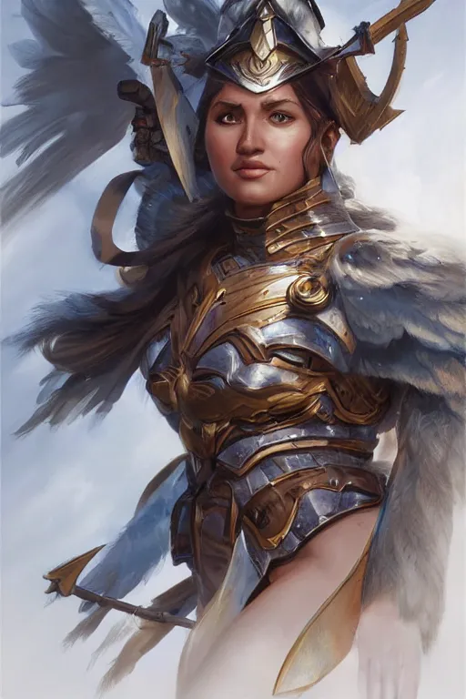 Image similar to amazon valkyrie athena, d & d, fantasy, portrait, highly detailed, headshot, digital painting, trending on artstation, concept art, sharp focus, illustration, art by artgerm and greg rutkowski and magali villeneuve