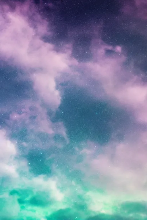 Image similar to milky space, atmospheric, cloudy, high definition, pastel