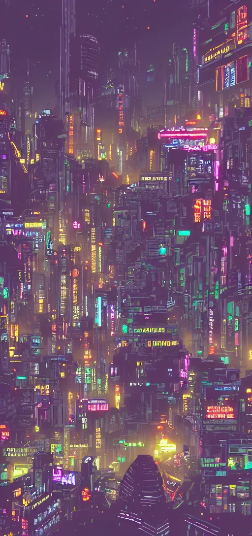 Prompt: a pixelart representation of a futurist city, cyberpunk, night, light, neon, details, 4 k, beautiful