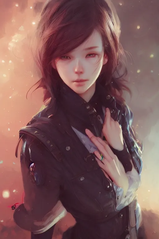 Image similar to frustrated and tired girl, full face, anime, fantastic details, pixiv, hyperdetailed unreal engine, stanley artgerm lau, wlop, rossdraws, james jean marc, simonetti ruan jia and mandy jurgens and artgerm and sakimichan, illustration, digital art, concept art, manga cover