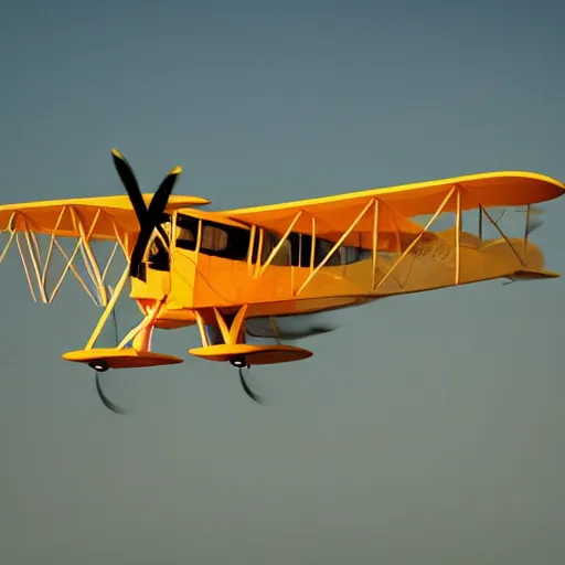 Image similar to cat flying a biplane, dslr 1 5 mm
