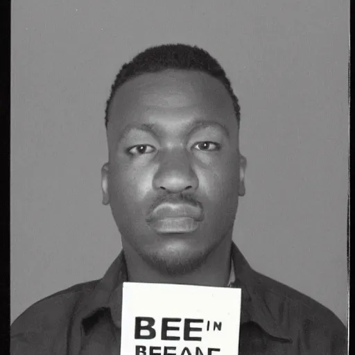 Image similar to mugshot of a man named Big Beef City