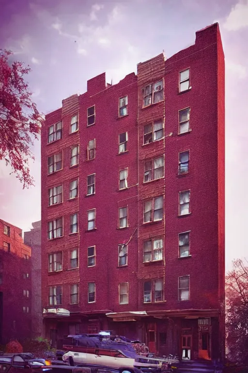 Image similar to (((((a ramshackle manhattan brick brownstone deep in the forest))))) by Beeple!!!!!!!!!!!!!!!!!!!!!!!!!!!