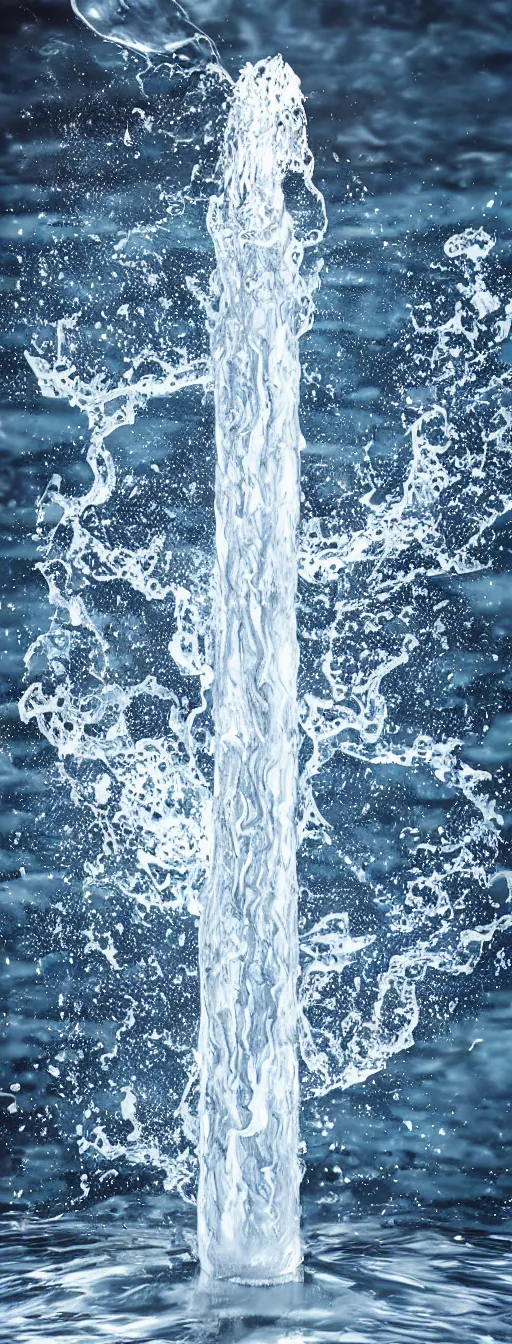 Image similar to water tornado, photorealistic, highly detailed, sharp focus