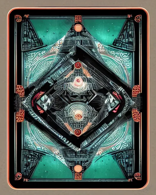 Image similar to game card frame, full view, futuristic, nft, clean centered album cover in intricate detail
