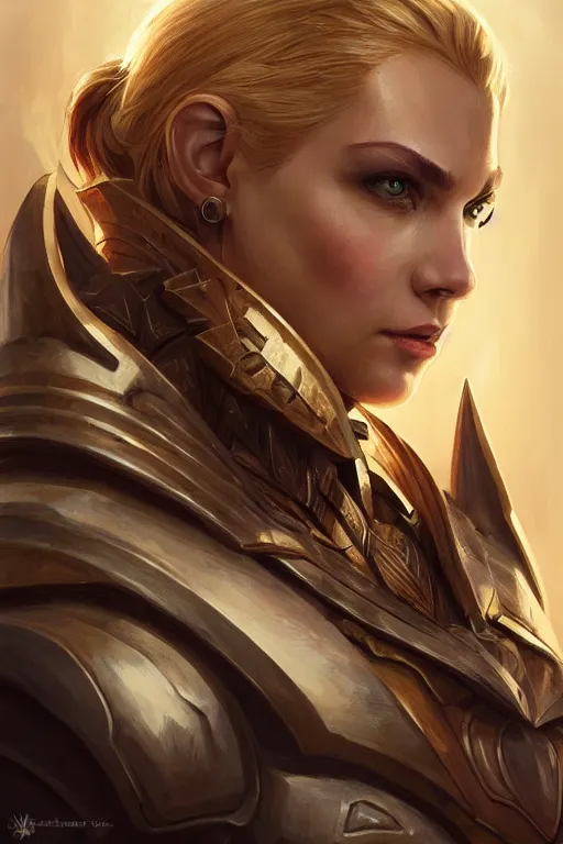 Image similar to amazon valkyrie athena, d & d, fantasy, portrait, highly detailed, headshot, digital painting, trending on artstation, concept art, sharp focus, illustration, art by artgerm and greg rutkowski and magali villeneuve