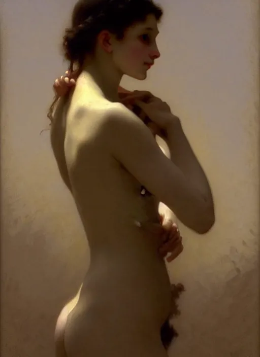 Image similar to most beautiful painting in the world by william - adolphe bouguereau, john singer sargent, digital painting, artstation, concept art, smooth, sharp focus, warm lighting,