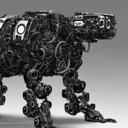 Image similar to robot ram sheep, intricate, sinister, futuristic, ultra realistic, hyper detailed, cinematic, digital art, artstation, trending,