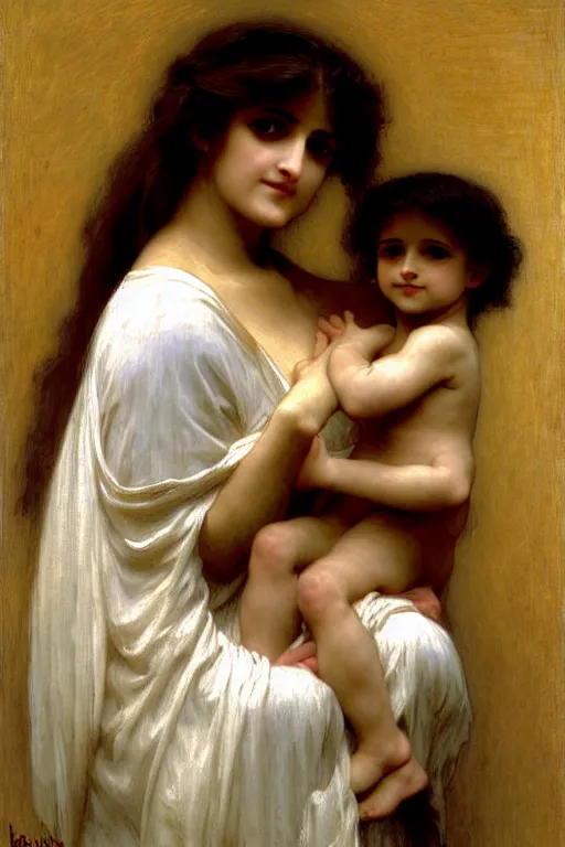 Image similar to mummy, painting by rossetti bouguereau, detailed art, artstation