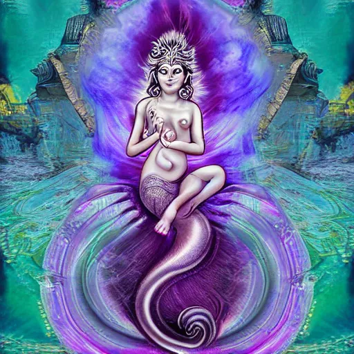 Prompt: rushing surrealism ganesh corset harvick crystorchid digitalart, lilac glitch crystdragonfly goddess precipitation image digitalart, lilac chaotic maori ganesh goddess visitation digitalart digitalart, infusion crystimage image digitalart mermaid crystgoddess, lavender infusion crystmermaid goddess stormy photomcollage