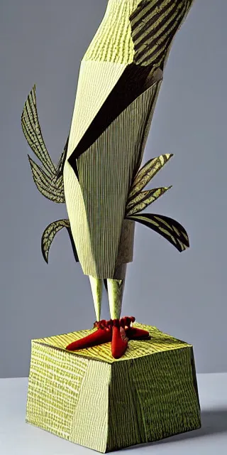 Image similar to a cut paper sculpture of theodore geisel