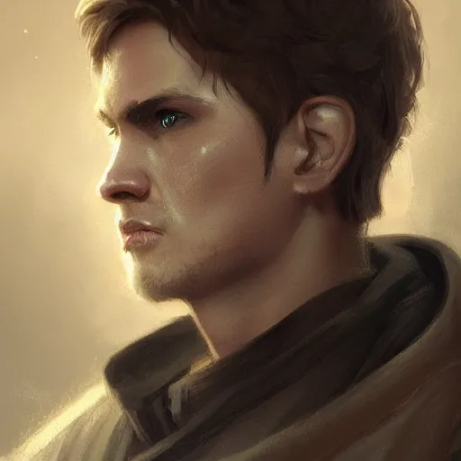 Image similar to portrait of a man by greg rutkowski, jedi knight anakin fel, short black hair, star wars expanded universe, he is about 3 0 years old, wearing the tactical gear of the galactic alliance, highly detailed portrait, digital painting, artstation, concept art, smooth, sharp foccus ilustration, artstation hq