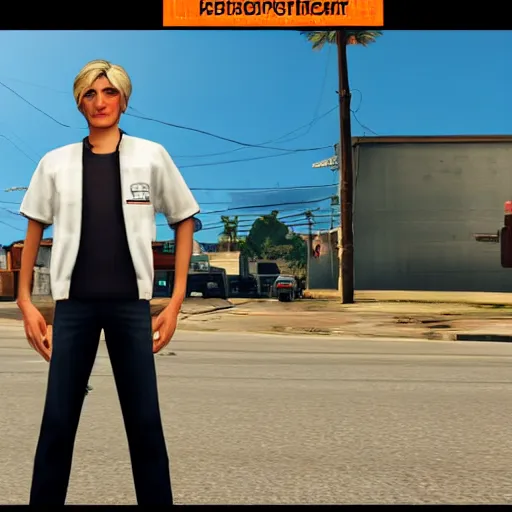 Image similar to XQC as a GTA character in a loading screen