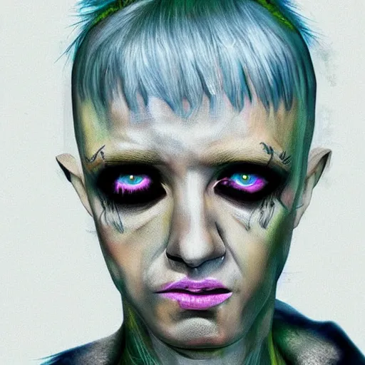 Image similar to zeff art style die antwoord photo realistic