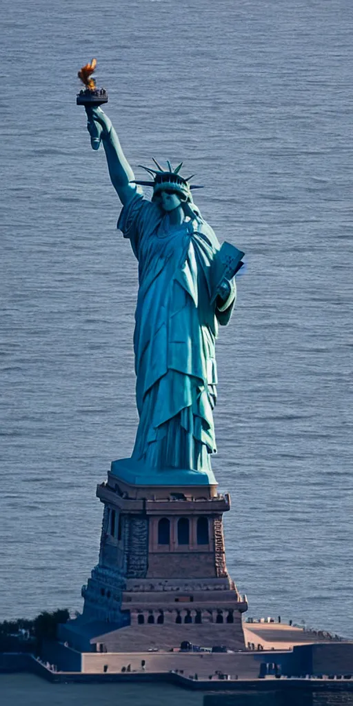 Prompt: statue of liberty performing the moonwalk, 8k, hd, high resolution