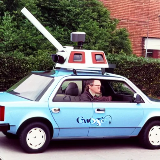 Image similar to google street view car ( 1 9 8 5 )