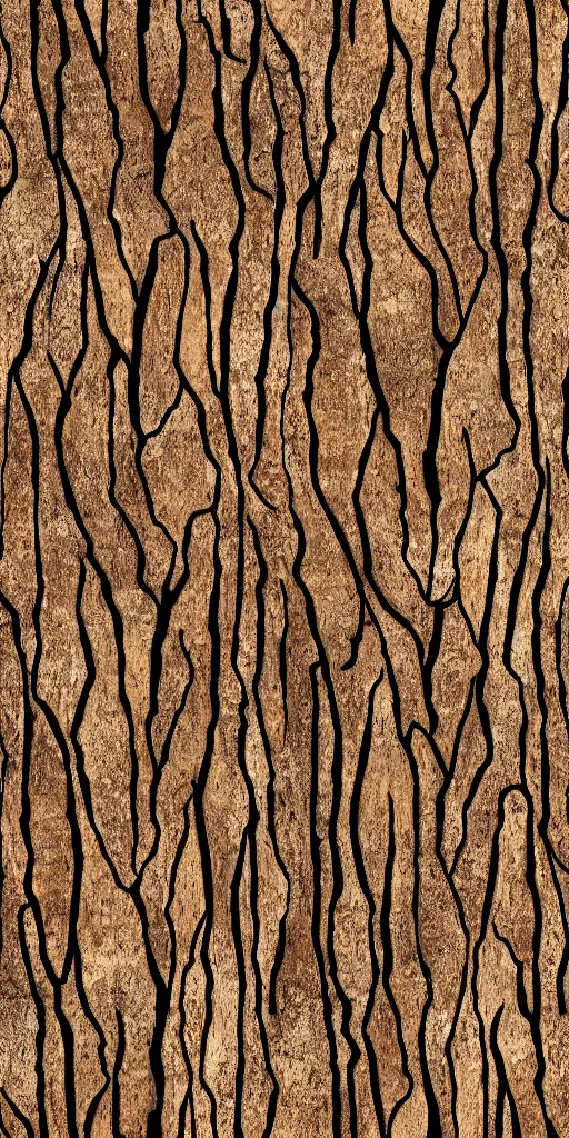 Prompt: A seamless texture of tree bark, 8k, detailed