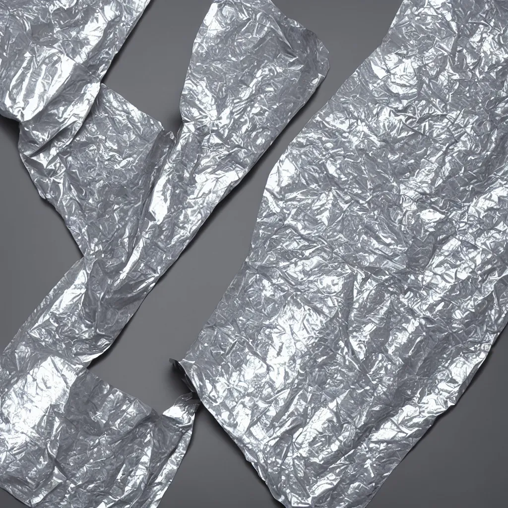 Prompt: a metallic condom wrap