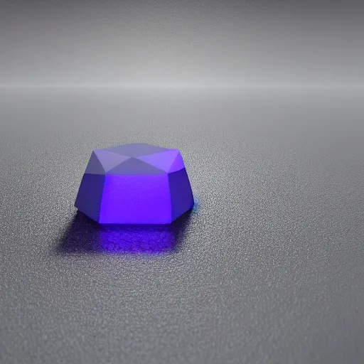 Prompt: indigo quartz on a black background prismatic light, octane render, 8k