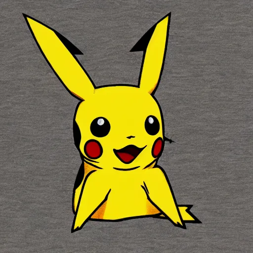 Prompt: a concrete pikachu