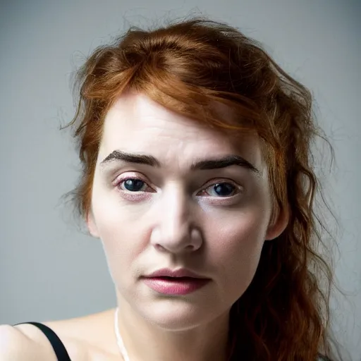 Image similar to a masterpiece portrait photo of a beautiful young woman who looks like a manic pixie dream girl kate winslet, symmetrical face