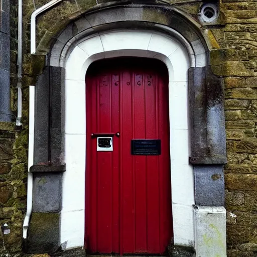 Prompt: i think this just might be my favourite door ever. st saviour's, dartmouth