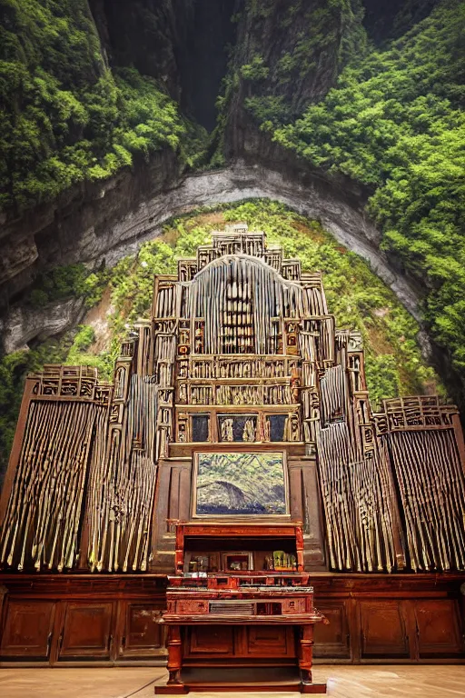 Image similar to zhangjiajie pipe organ, award winning national geographic, iol painting