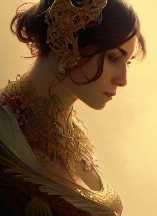 Image similar to portrait of joe rogan, d & d, fantasy, intricate, elegant, highly detailed, digital painting, artstation, concept art, smooth, sharp focus, illustration, art by artgerm and greg rutkowski and alphonse mucha