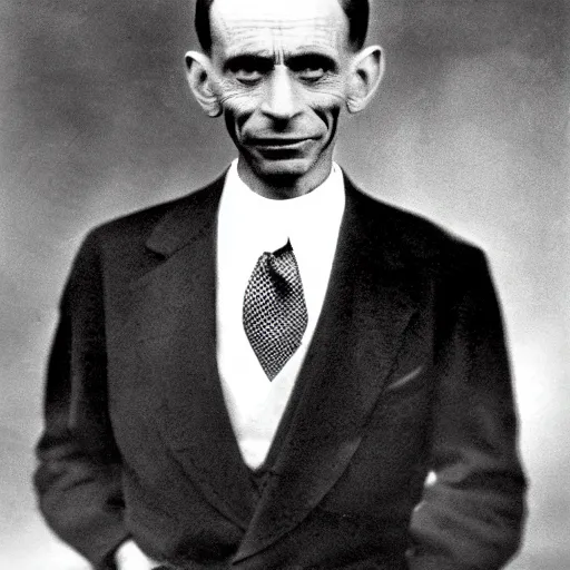 Prompt: Joseph Goebbels angrily stares at the camera after finding out that his photographer, Elmo, is part Jewish, colorized, restored ultra HD