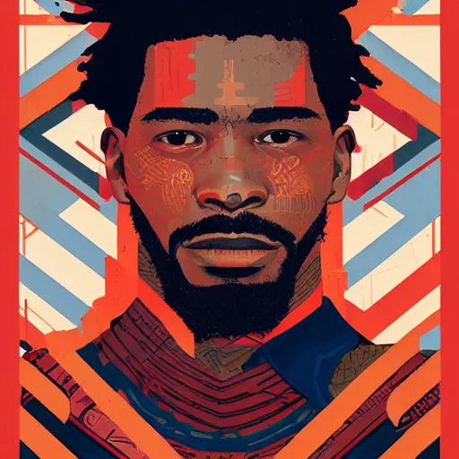 Image similar to Supreme x Killmonger Profile Picture by Sachin Teng, asymmetrical, Organic Painting , Matte Painting, geometric shapes, hard edges, graffiti, street art,:2 by Sachin Teng:4