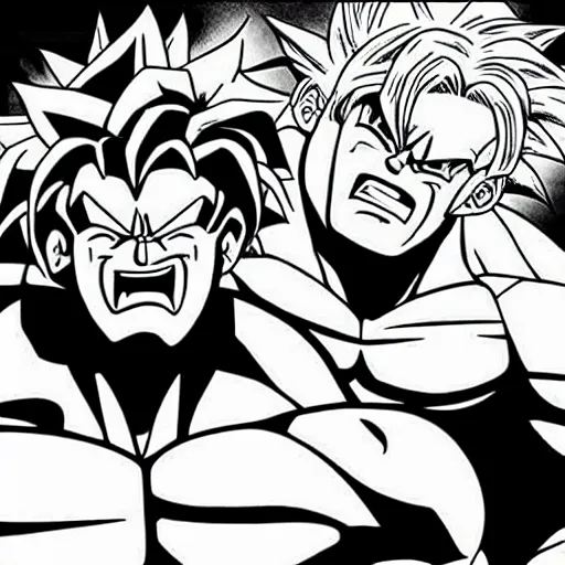 Image similar to broly and hulk