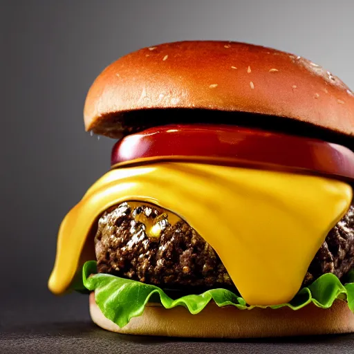 Image similar to cheeseburger as fine jewelry. 4 k, product lighting, dramatic lighting.