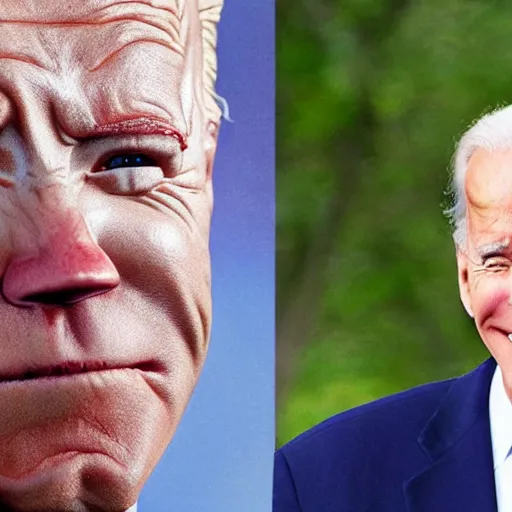 Image similar to joe biden as groot