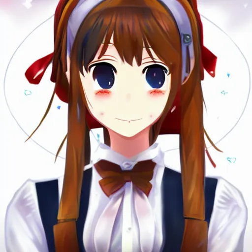 Image similar to monika, ddlc