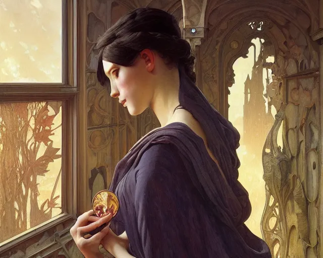 Image similar to photography of felice casorati, deep focus, d & d, fantasy, intricate, elegant, highly detailed, digital painting, artstation, concept art, matte, sharp focus, illustration, hearthstone, art by artgerm and greg rutkowski and alphonse mucha