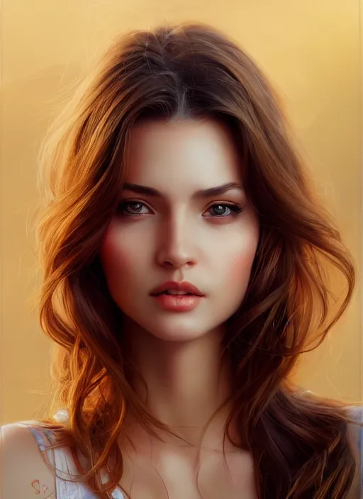 Image similar to photo of a gorgeous young woman in the style of stefan kostic, realistic, sharp focus, 8 k high definition, insanely detailed, intricate, elegant, art by stanley lau and artgerm